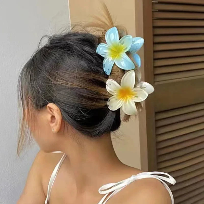 Bohemian Flower Hair Claw