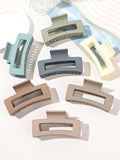 Matte Square Hair Claw Clips