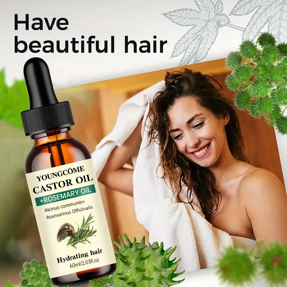 Castor and Rosemary Hair Growth Oil