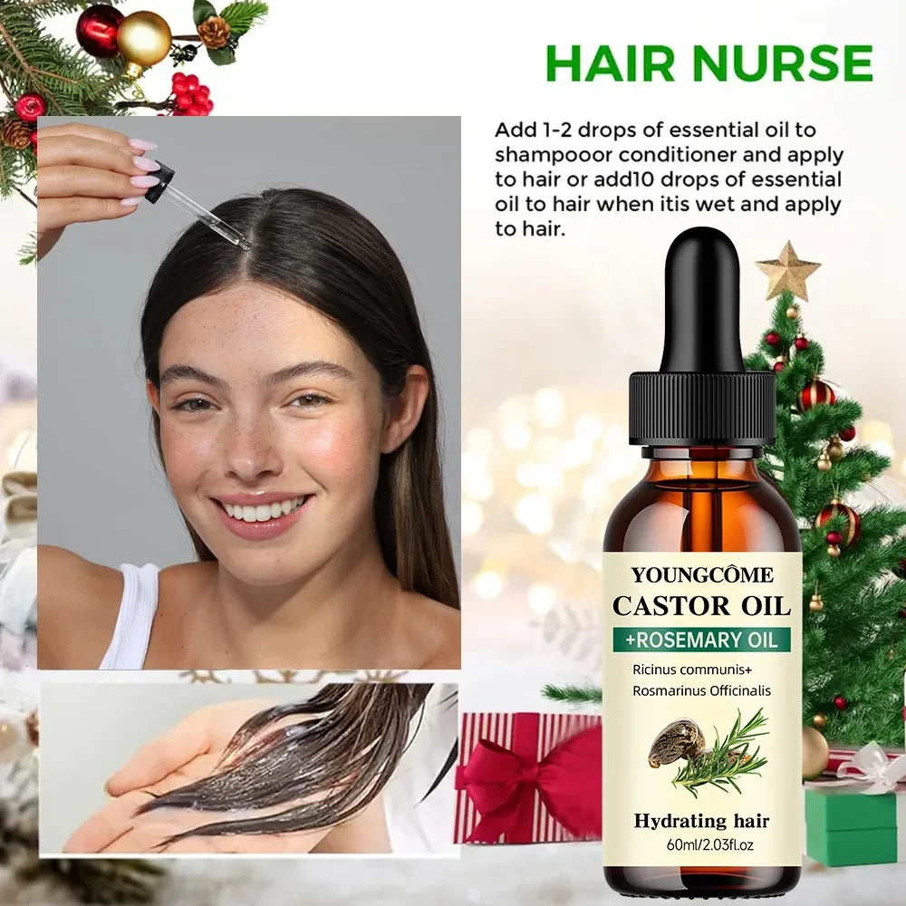 Castor and Rosemary Hair Growth Oil