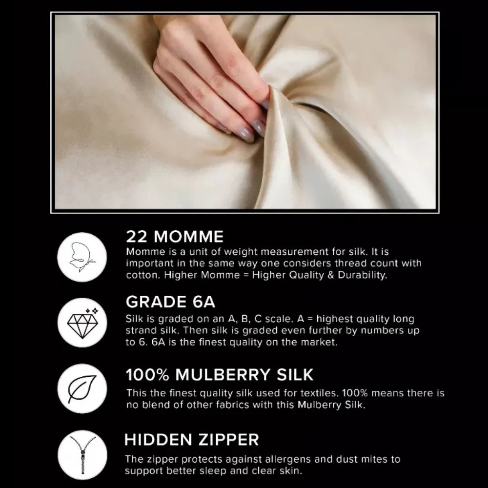 Natural Mulberry Silk Pillowcase