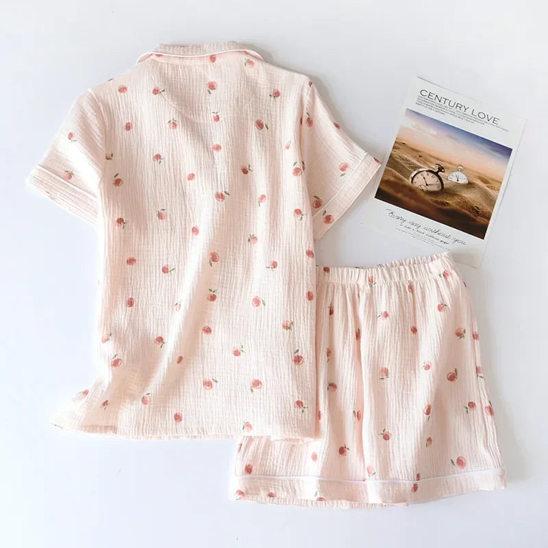 Cotton Crepe Pajama Set