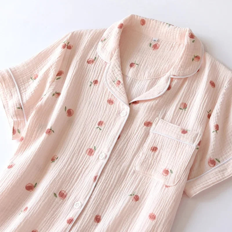 Cotton Crepe Pajama Set