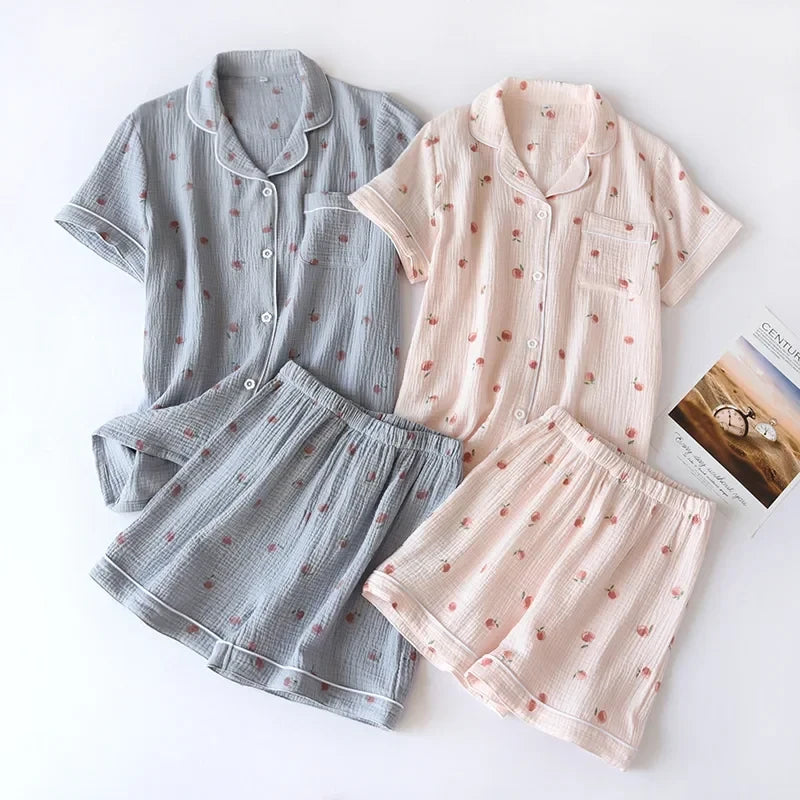 Cotton Crepe Pajama Set