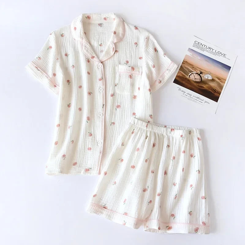 Cotton Crepe Pajama Set