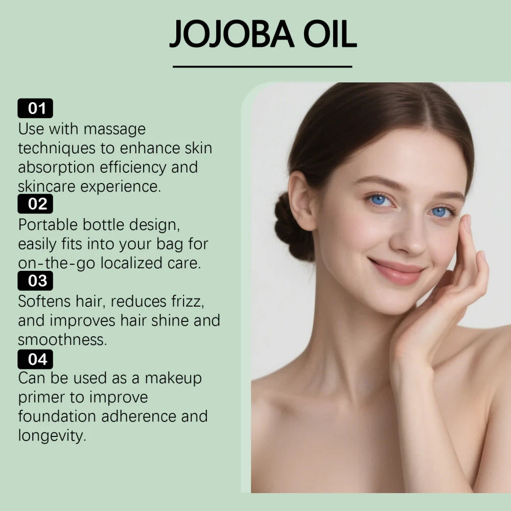 Natural Jojoba Hair and Body Oil