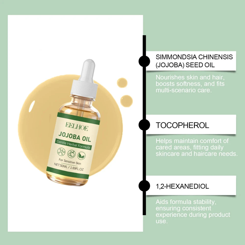 Natural Jojoba Hair and Body Oil